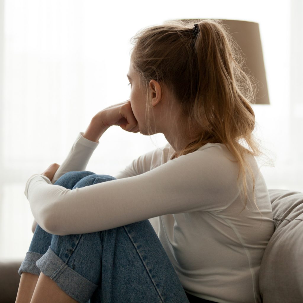 girl looking away